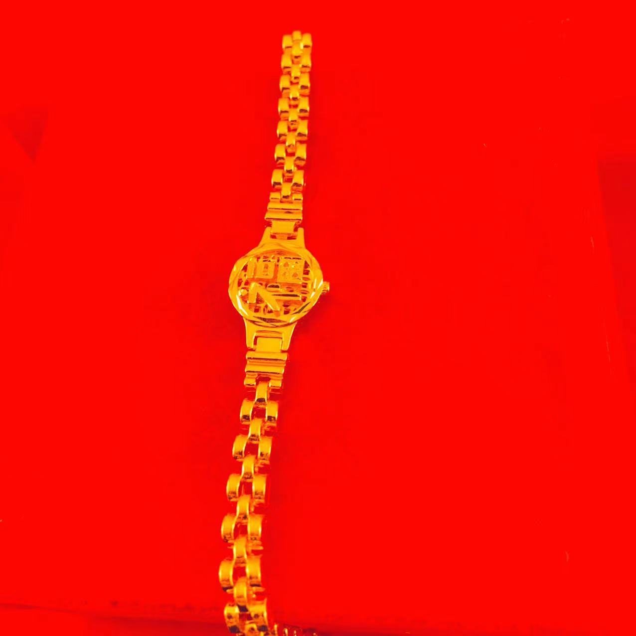 Women's Placer Gold Watch Fire Does Not Bracelets