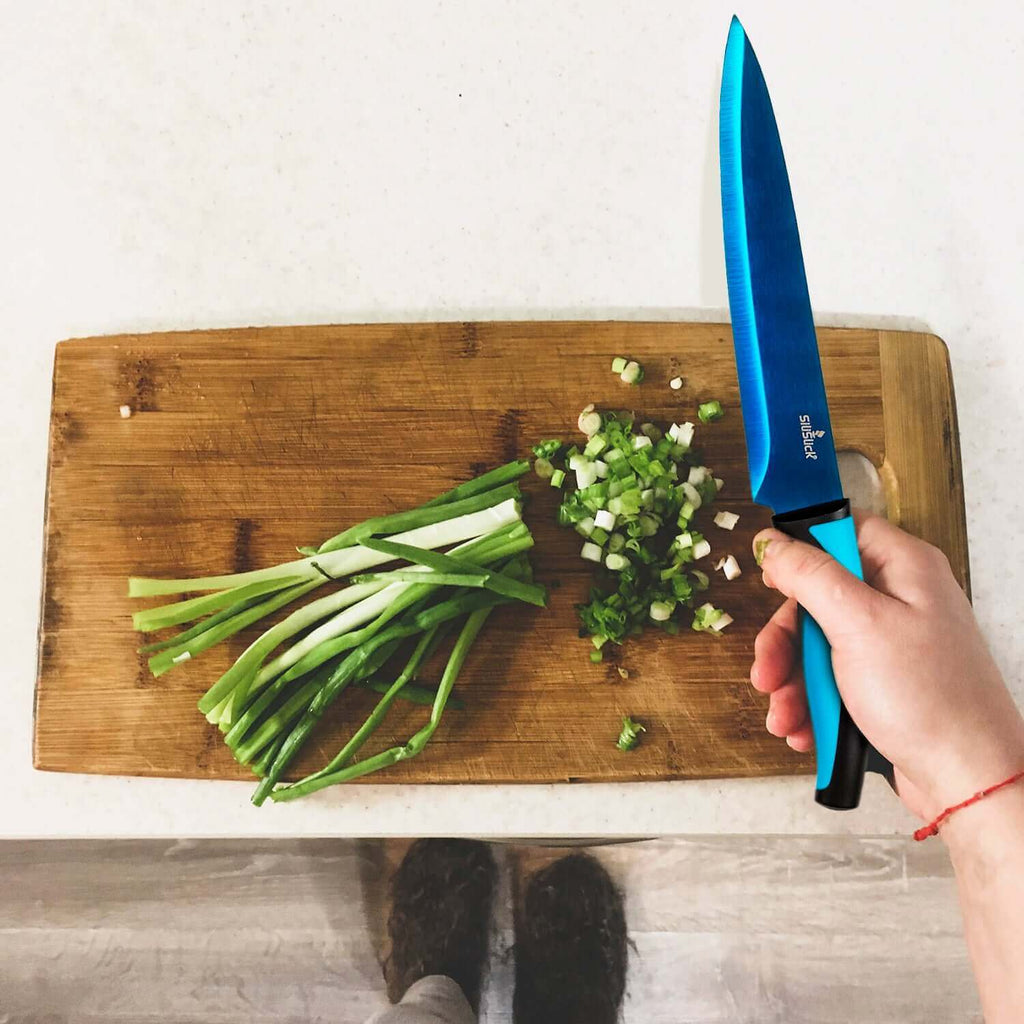 Kitchen Knife Set with Magnetic Rack & Sharpener