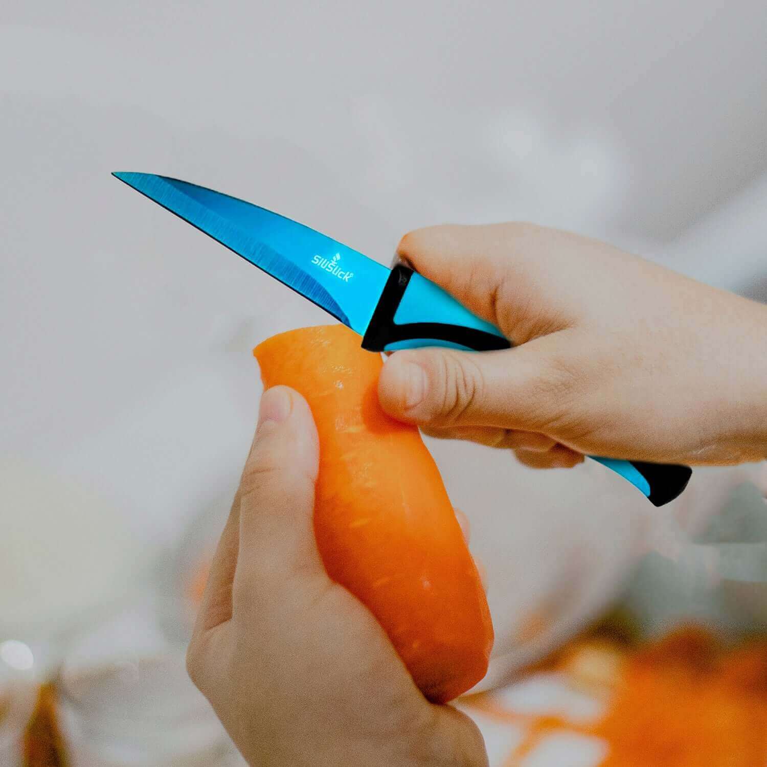 Kitchen Knife Set with Magnetic Rack & Sharpener