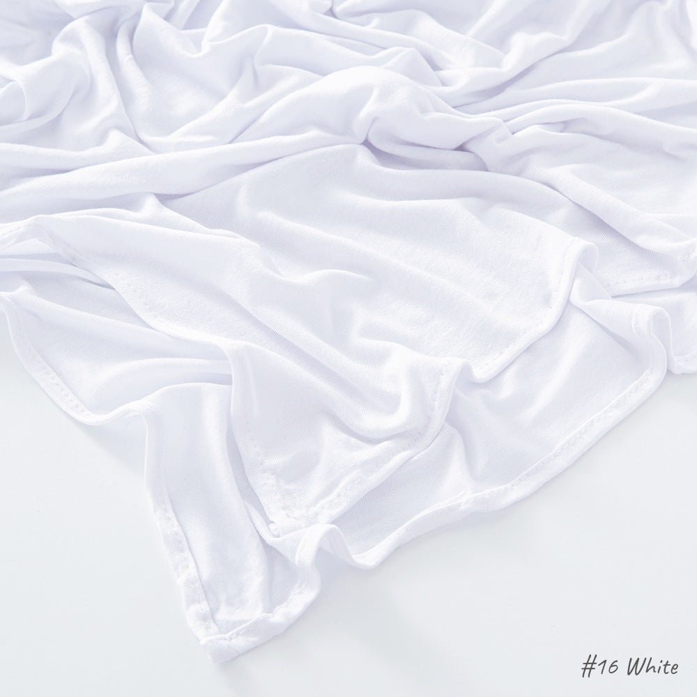 High Quality Right Angle Curled Modal Mercerized Cotton Breathable Hijab(MH068)