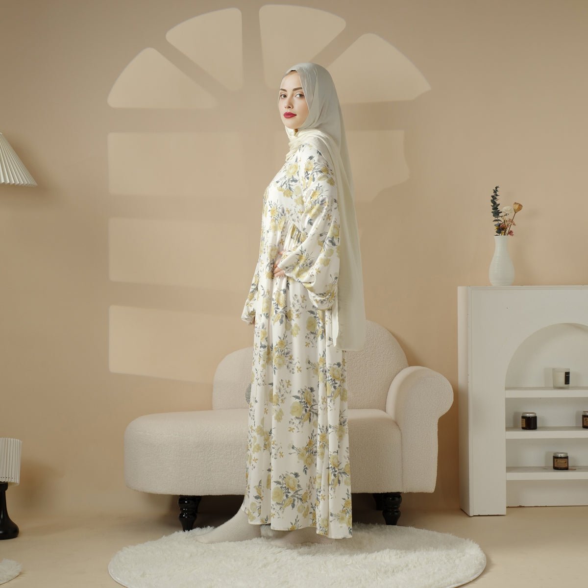 Printed Reversible Abaya (MA082)